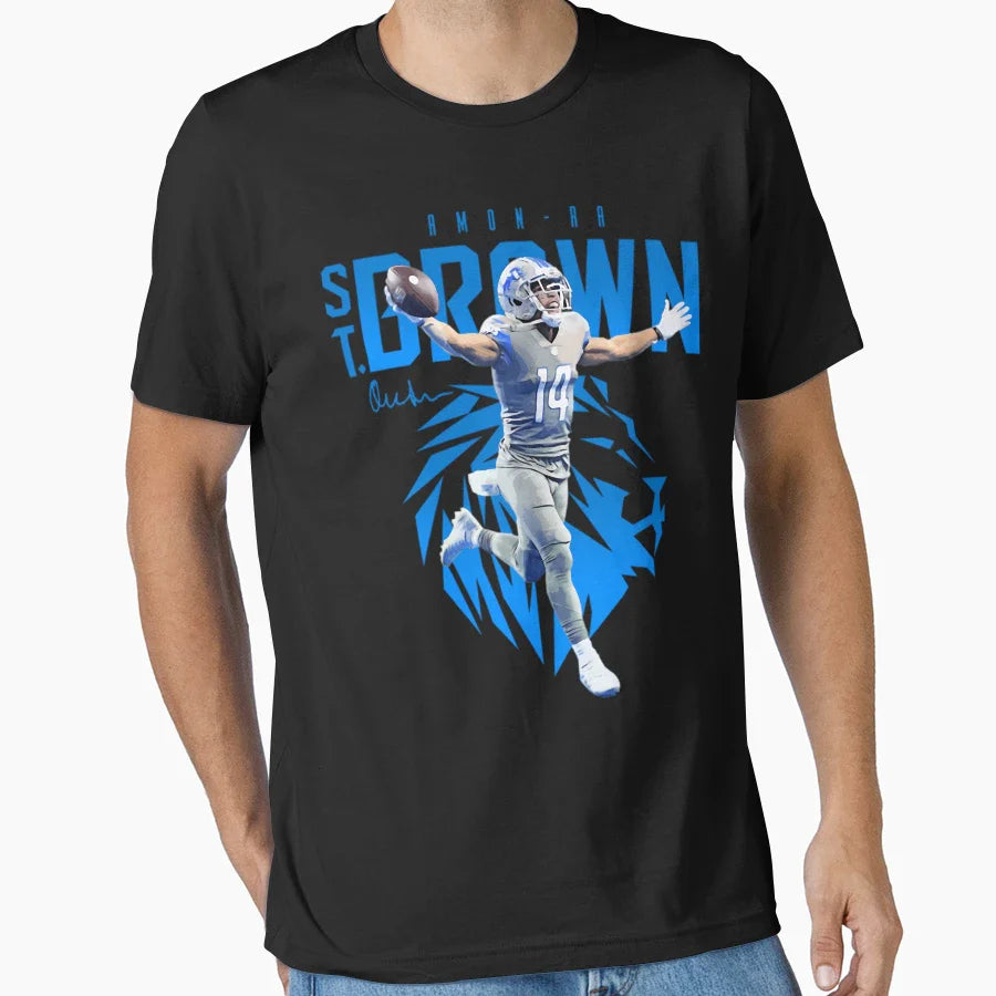 Amon Sport Ra St Brown Football T T-Shirt - Casual Everyday Wear Unisex