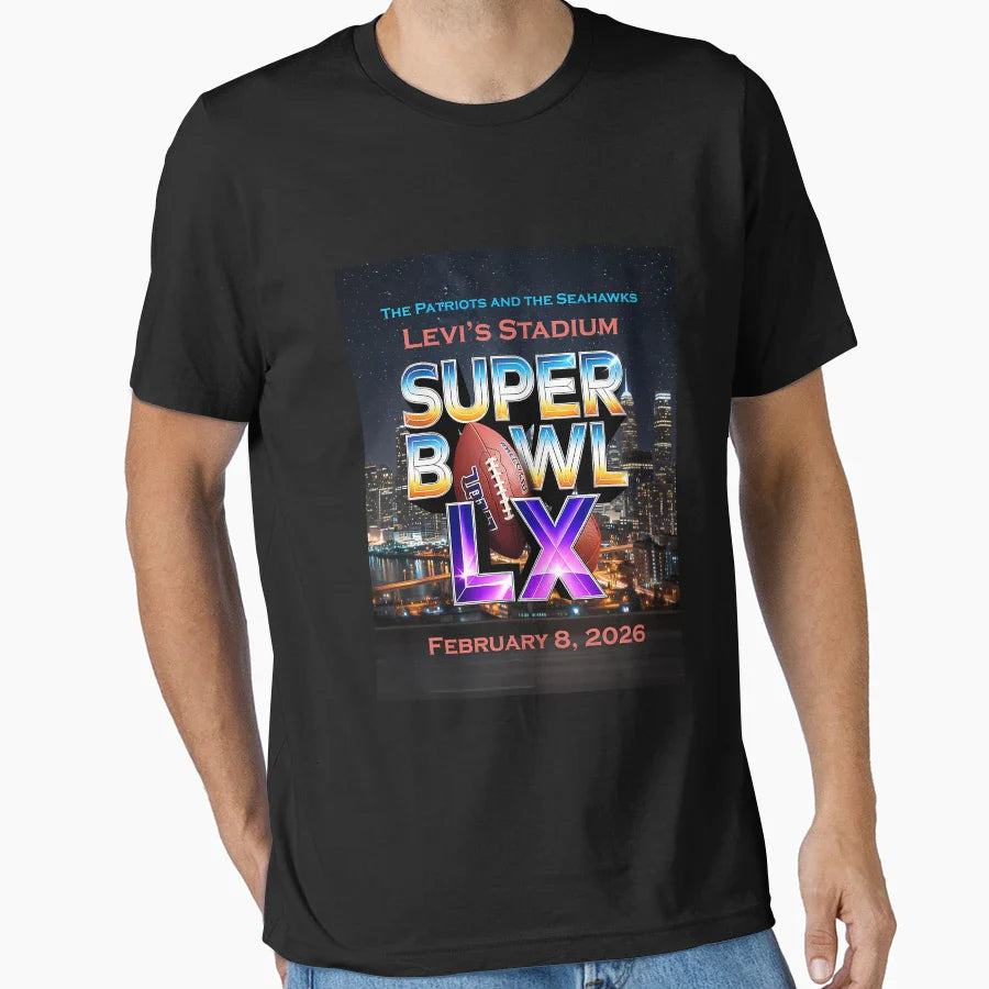 Super Bowl Lx Levis Stadium T-Shirt - Fun Novelty Design for Adults