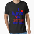 I Love New York Football American T-Shirt - Aesthetic Graphic for Adults