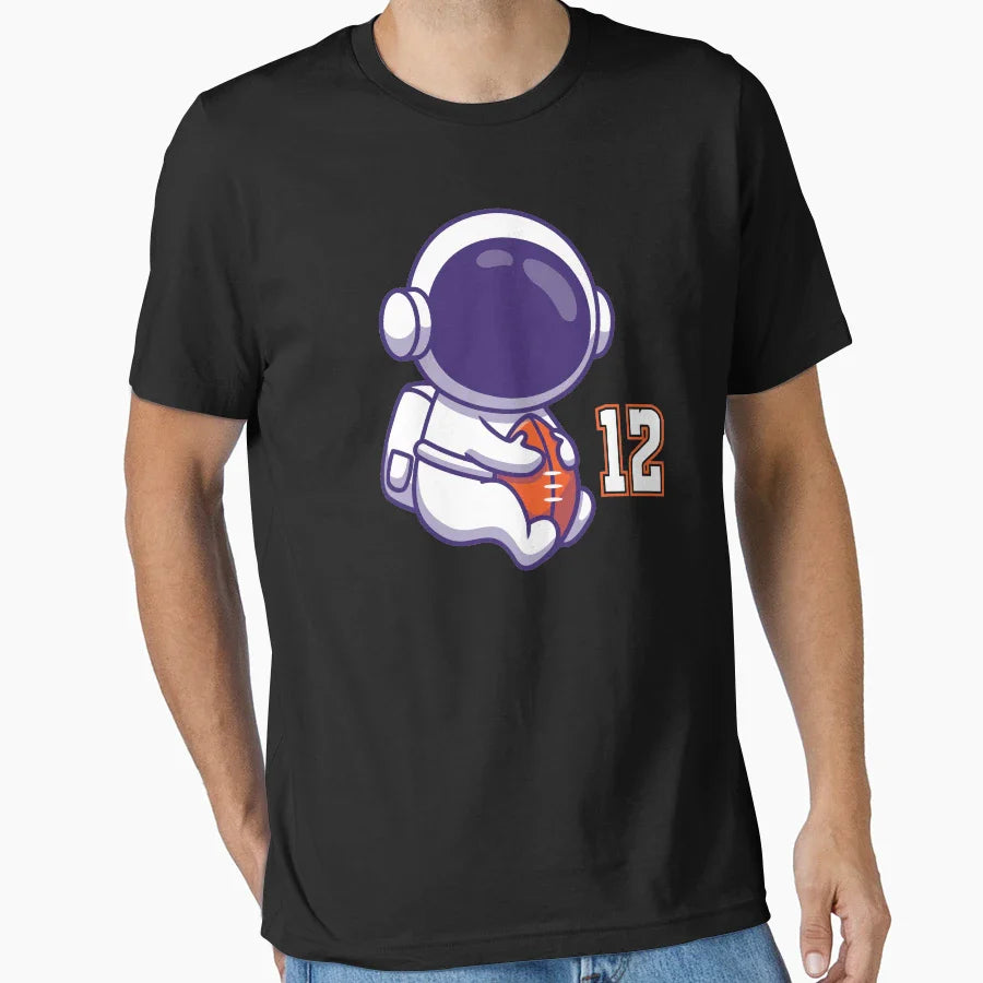 Astronaut No 12 Super Bowl T-Shirt - Minimalist Print Men Women