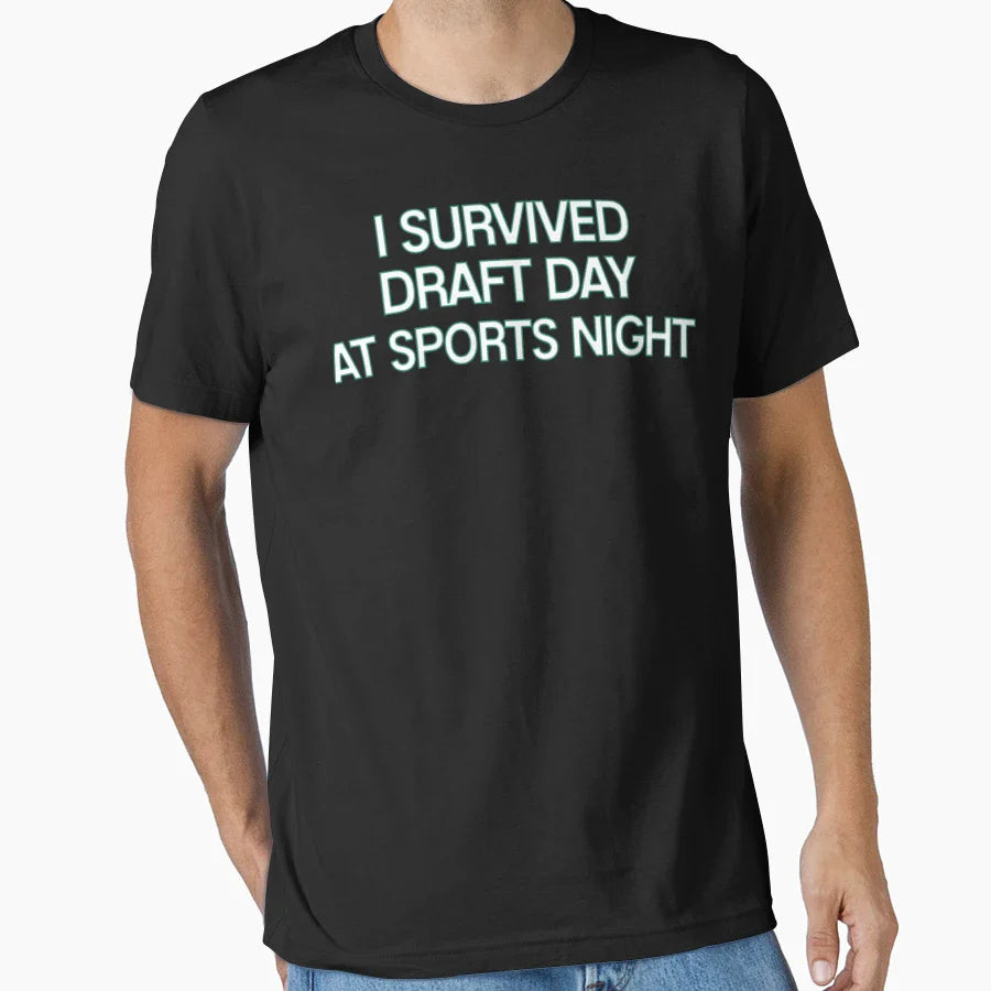 Sports Night I Survived T-Shirt - Fun Novelty Design for Adults