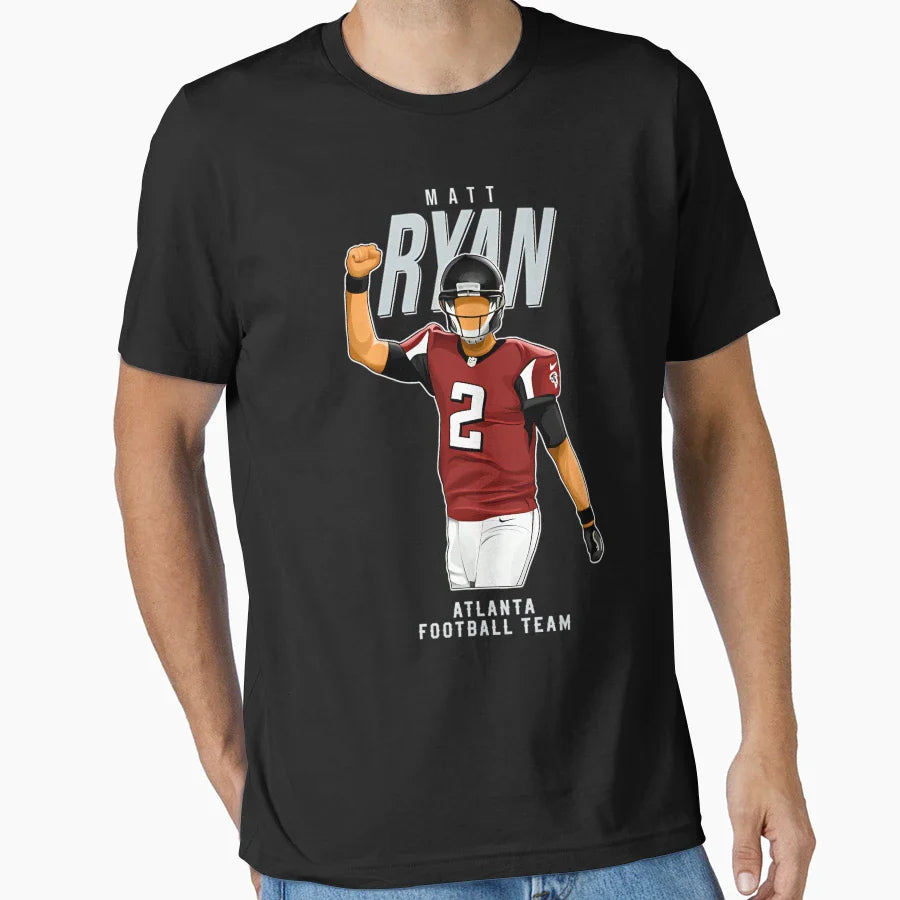 Matt Ryan Touchdown 2 Atlanta Football T-Shirt - Trendy Graphic Men Women