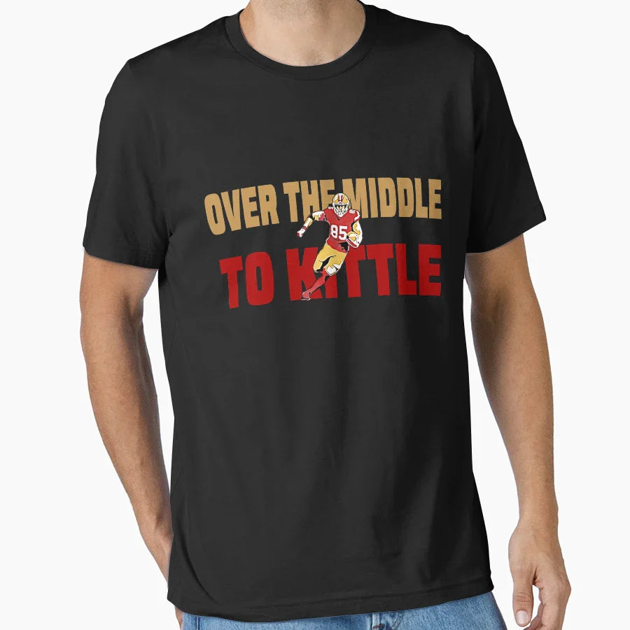 Over Middle To George Nobrand Mens T-Shirt - Trendy Graphic for Adults