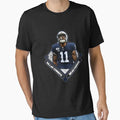 Linebacker American Football Player T-Shirt - Minimalist Print for Adults