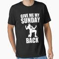 American Football Give My My Sunday T-Shirt - Minimalist Print for Adults