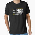 Sunday Funday Kansas City Football Team T-Shirt - Graphic Print for Adults