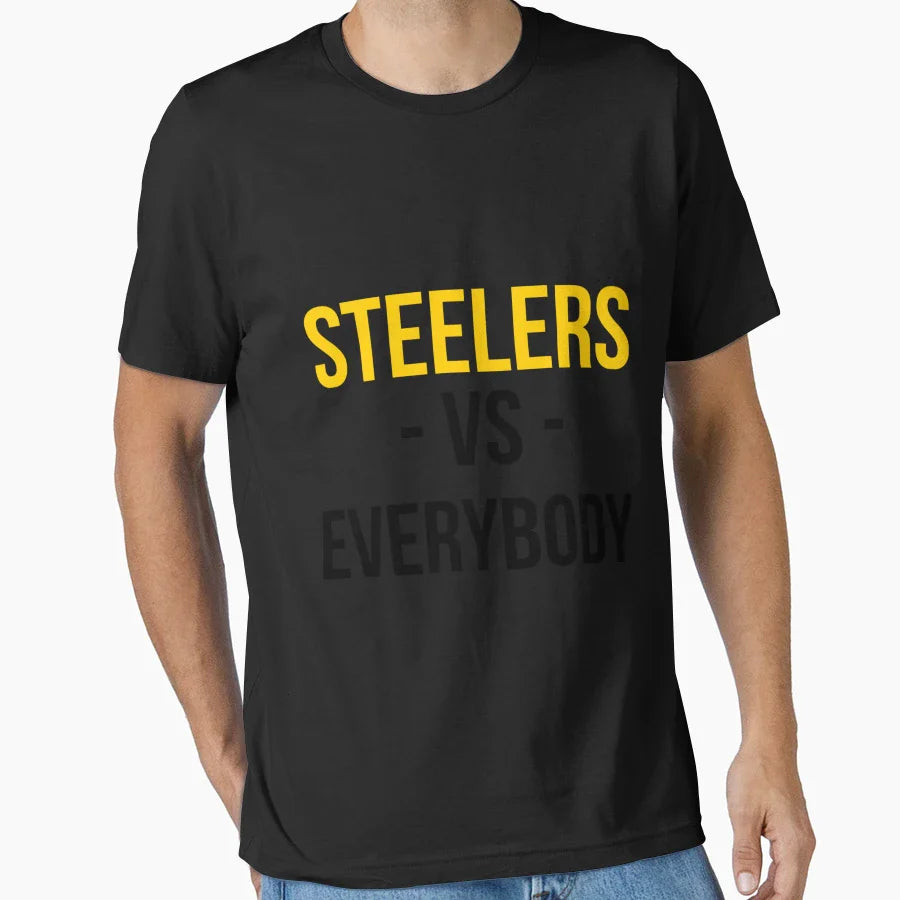 Pittsburgh Steelers Vs Everybody T-Shirt - Novelty Apparel Unisex