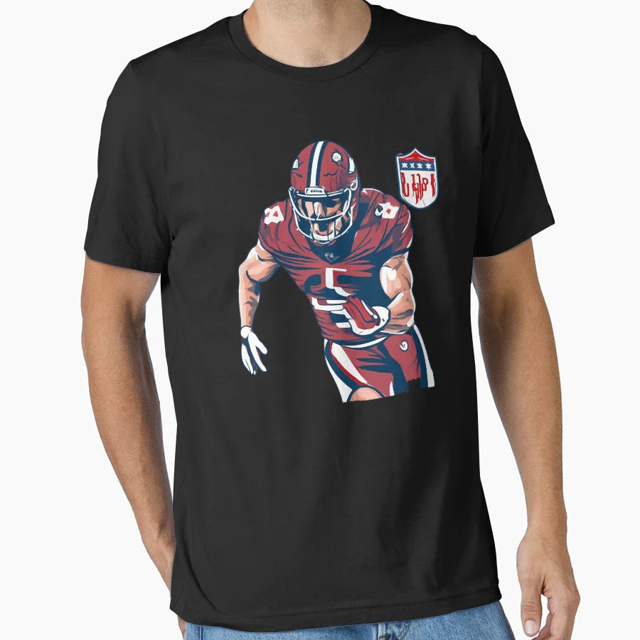 97 Player Touchdown Defensive End T-Shirt - Unique Graphic Men Women