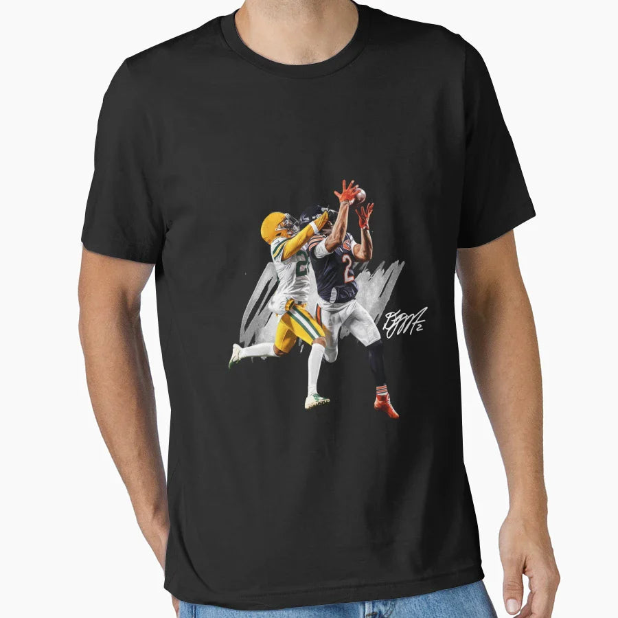 Dj Moore Night Night Chicago Football T-Shirt - Minimalist Print Men Women