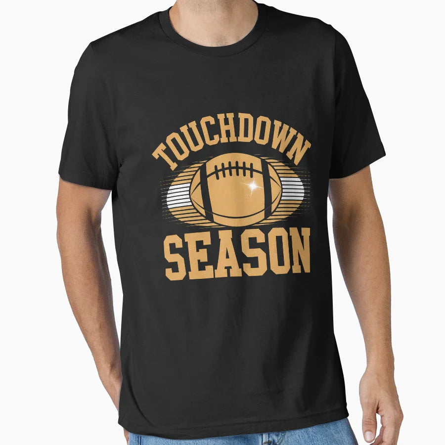 Funny Womens Game Day Touchdown Season T-Shirt - Novelty Apparel Unisex