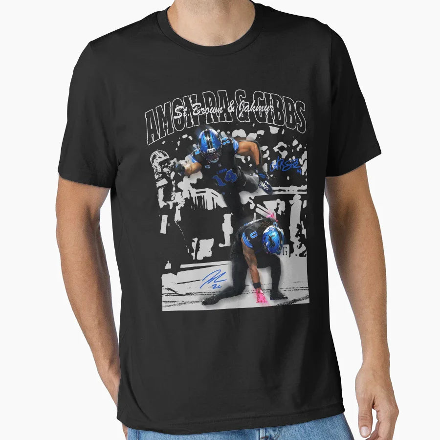Amon Ra St Brown JG T-Shirt - Unique Graphic Men Women