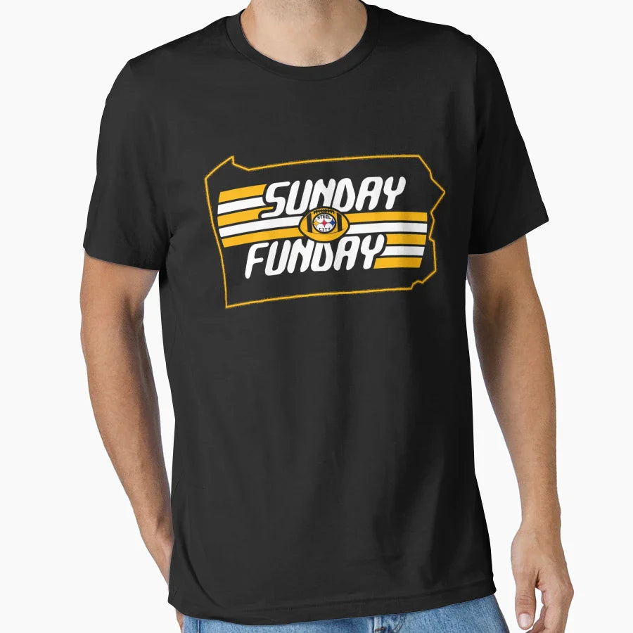 Pittsburgh Pro Football Sunday Fun Fan T-Shirt - Graphic Print for Adults