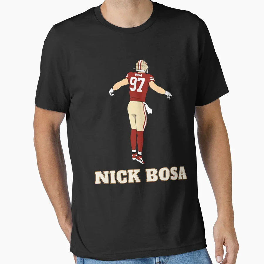 End Defensive Touchdown Player 97 T-Shirt - Aesthetic Graphic Unisex