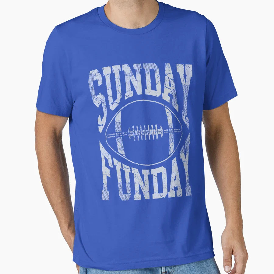 Sunday Funday Football T-Shirt - Streetwear Style Men Women