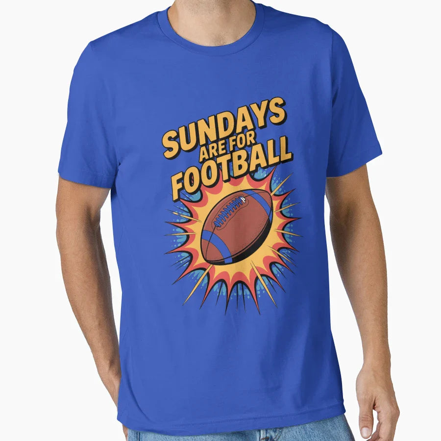 Sundays Are Football T-Shirt - Streetwear Style Unisex