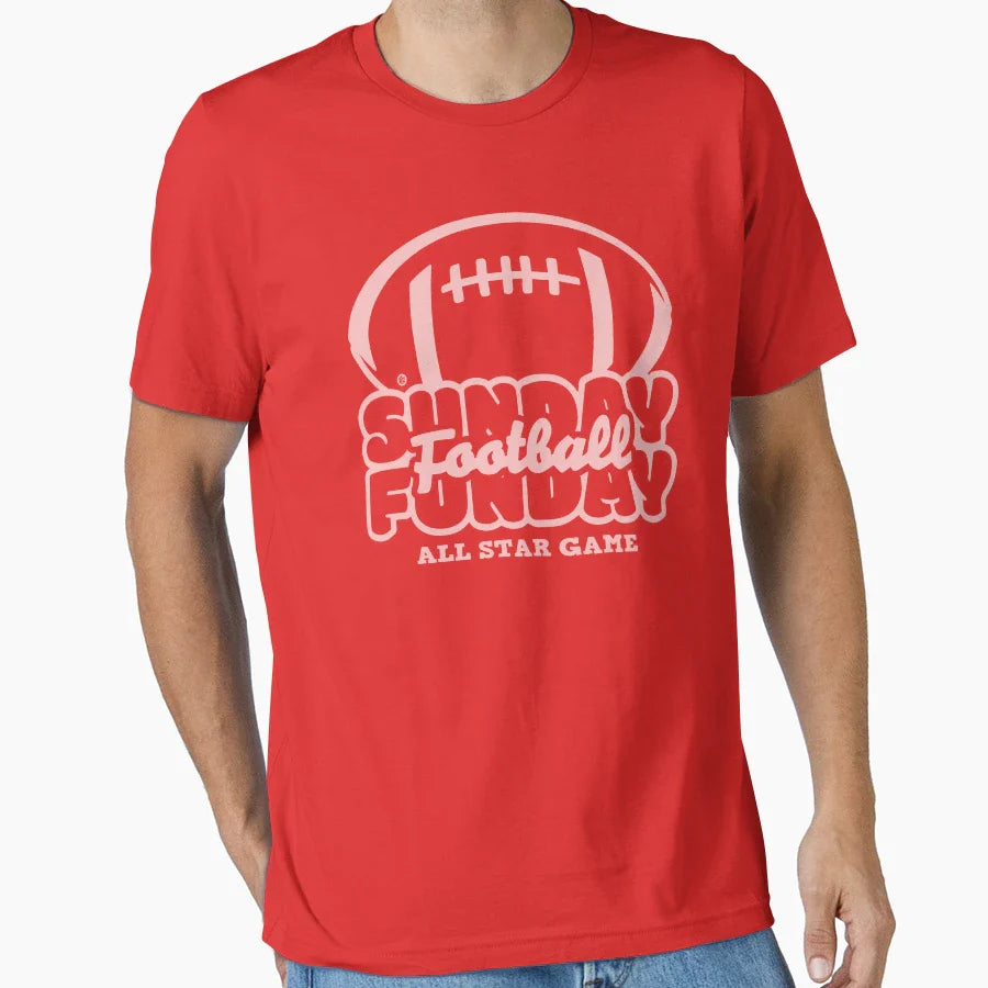 Sunday Funday Football T-Shirt - Aesthetic Graphic Unisex