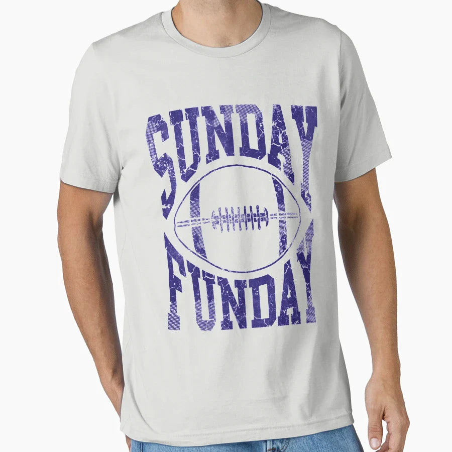 Sunday Funday Football T-Shirt - Unique Graphic for Adults