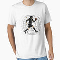 Dynamic Football Player Action Bold T-Shirt - Streetwear Style for Adults