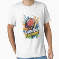 Game Day Excitement Vibrant Football T-Shirt - Graphic Print for Adults