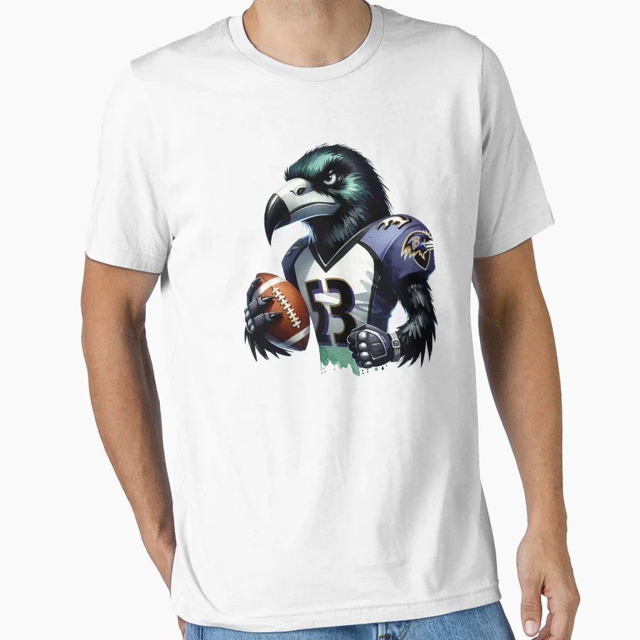 Ravens Amarican Football T-Shirt - Casual Everyday Wear Men Women