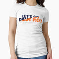 Lets Go Draft Pick Chi Split T-Shirt - Fun Novelty Design Men Women