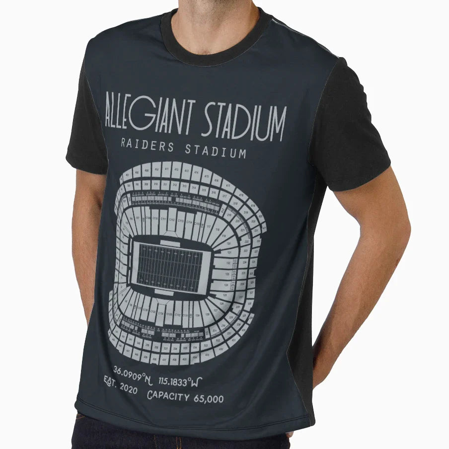 Las Vegas Raiders Allegiant Stadium T-Shirt - Novelty Apparel Men Women