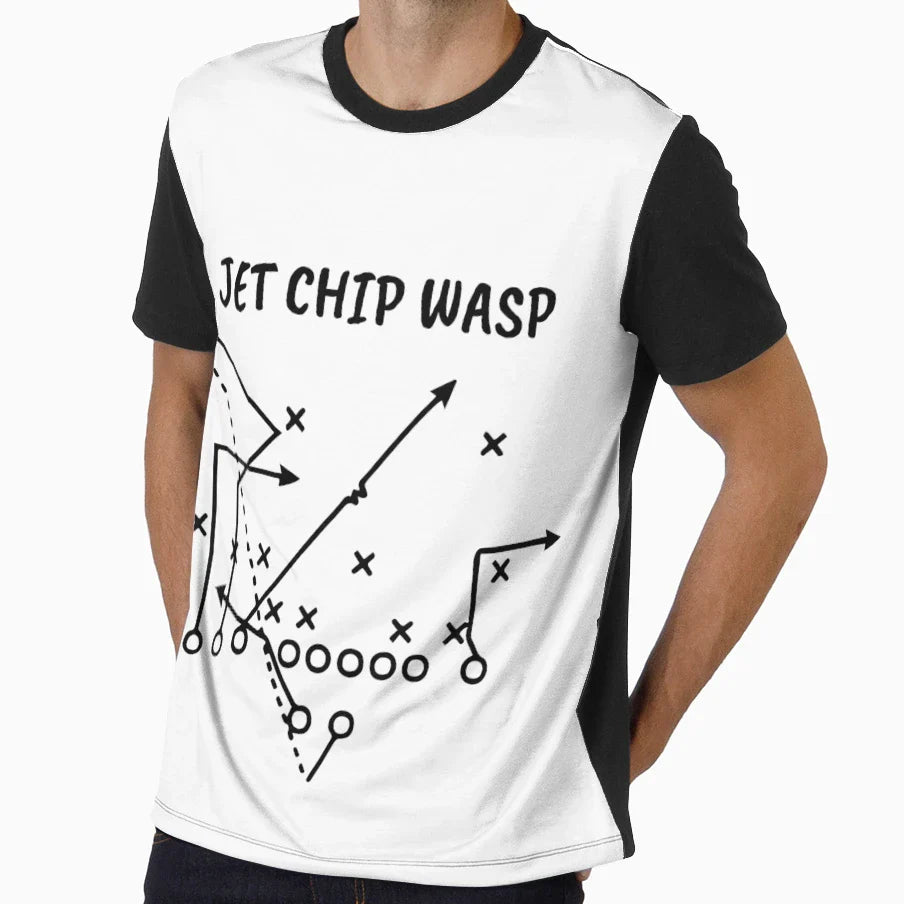 Jet Chip Wasp Special Football Play T-Shirt - Trendy Graphic Unisex