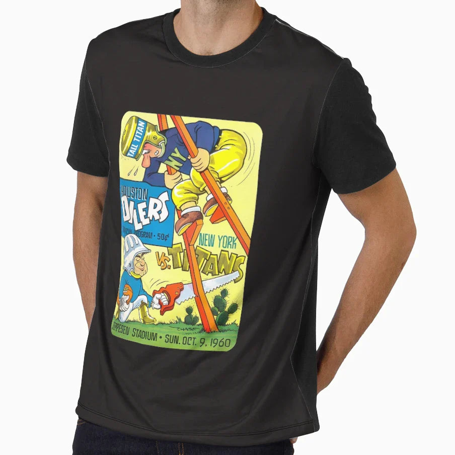 Oilers V Titans T-Shirt - Minimalist Print Unisex