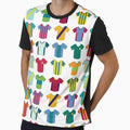 Football T Shirts Patterns T-Shirt - Fun Novelty Design Men Women