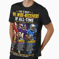 Pro Football 3 Greatest Wide Receivers T-Shirt - Unique Graphic Men Women