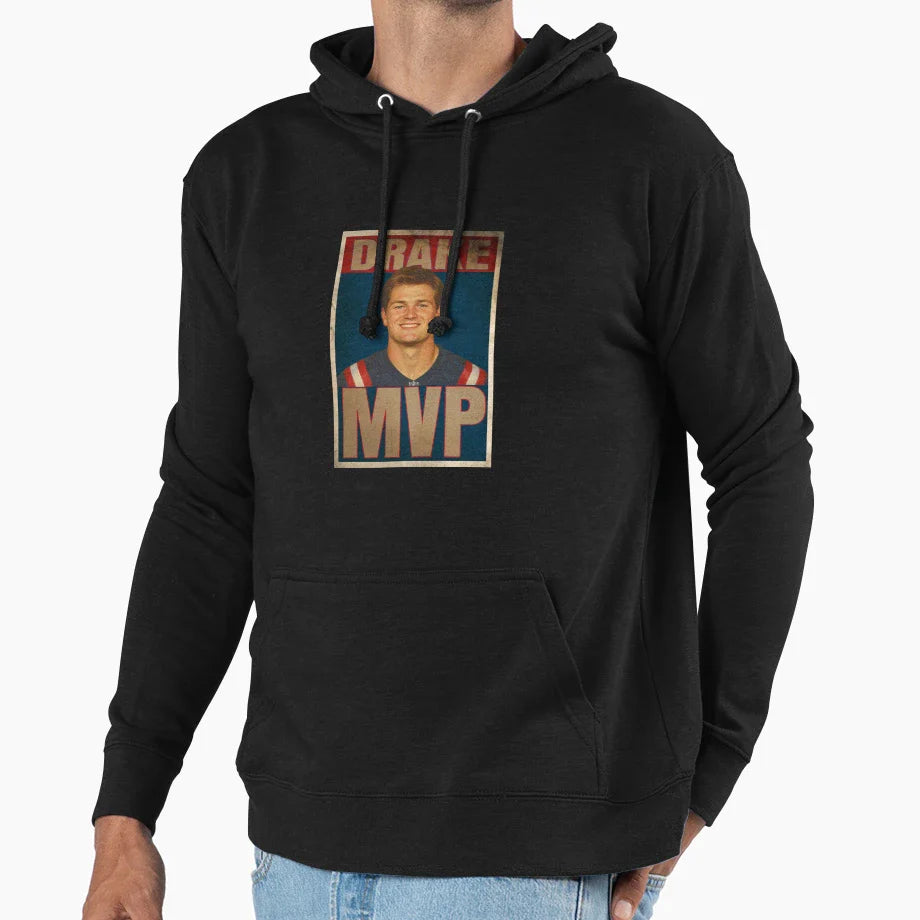 Drake Maye Mvp Hoodie - Casual Everyday Wear Unisex