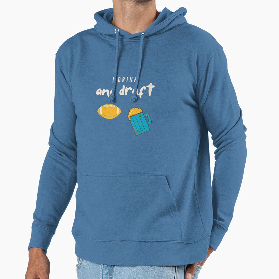 Drink And Draft Hoodie - Custom Art Print Unisex