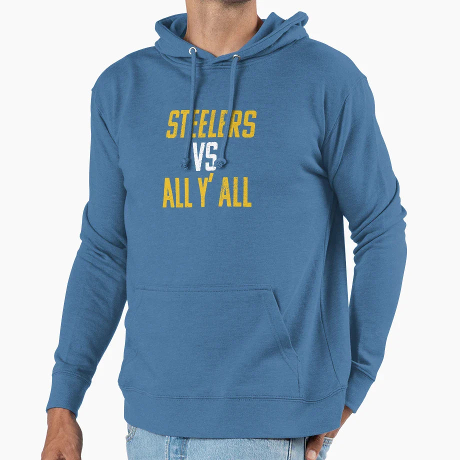 Steelers Vs All Yall Hoodie - Casual Everyday Wear Men Women