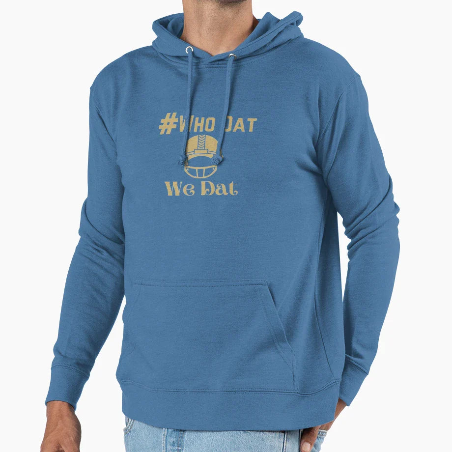 Who Dat We Dat New Orleans Saints Hoodie - Casual Everyday Wear for Adults
