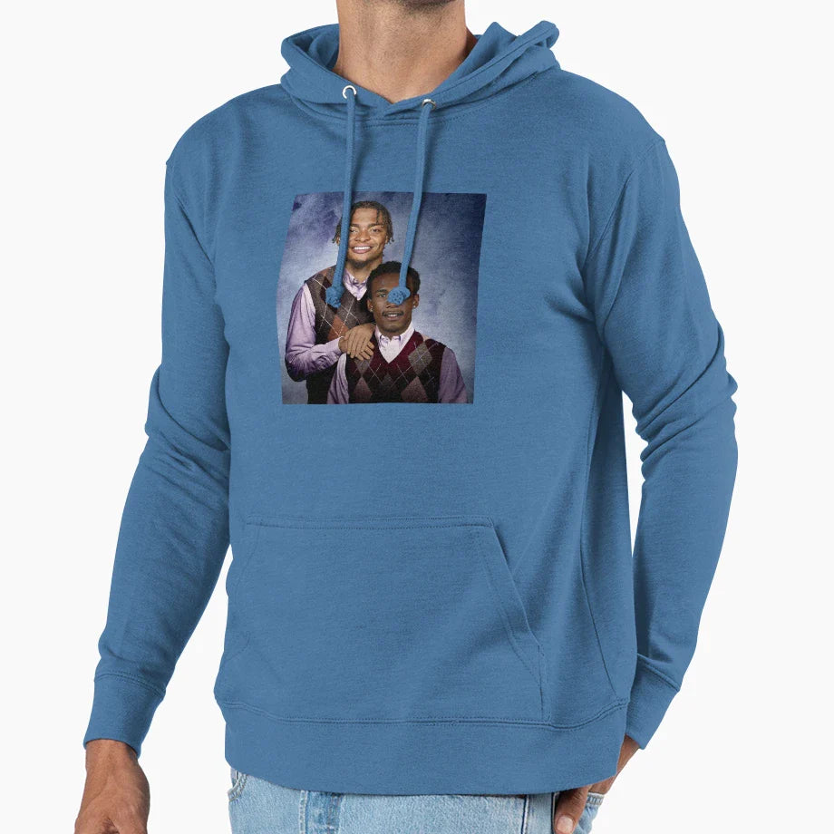 Justin Fields Garrett Wilson Football Hoodie - Streetwear Style for Adults