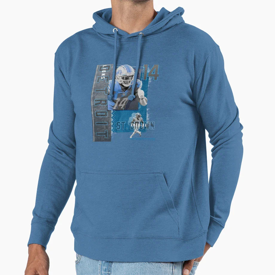 Amon Sport Ra Sport St Brown Football Hoodie - Casual Everyday Wear Unisex