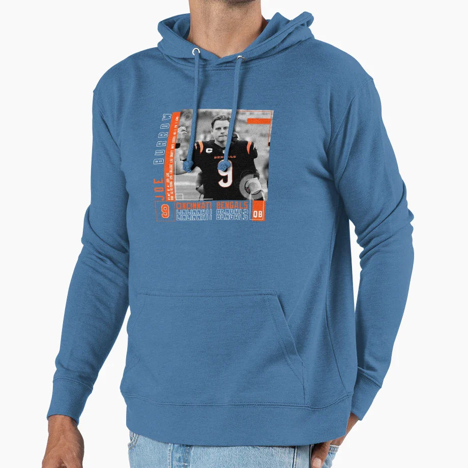 American Football Quarterback Hoodie - Minimalist Print for Adults