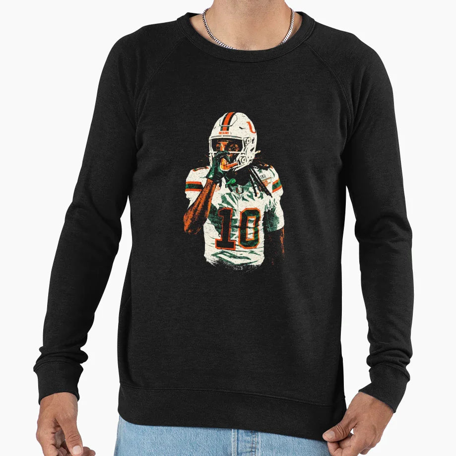 Malachi Toney Locked Miami Sweatshirt - Trendy Graphic for Adults