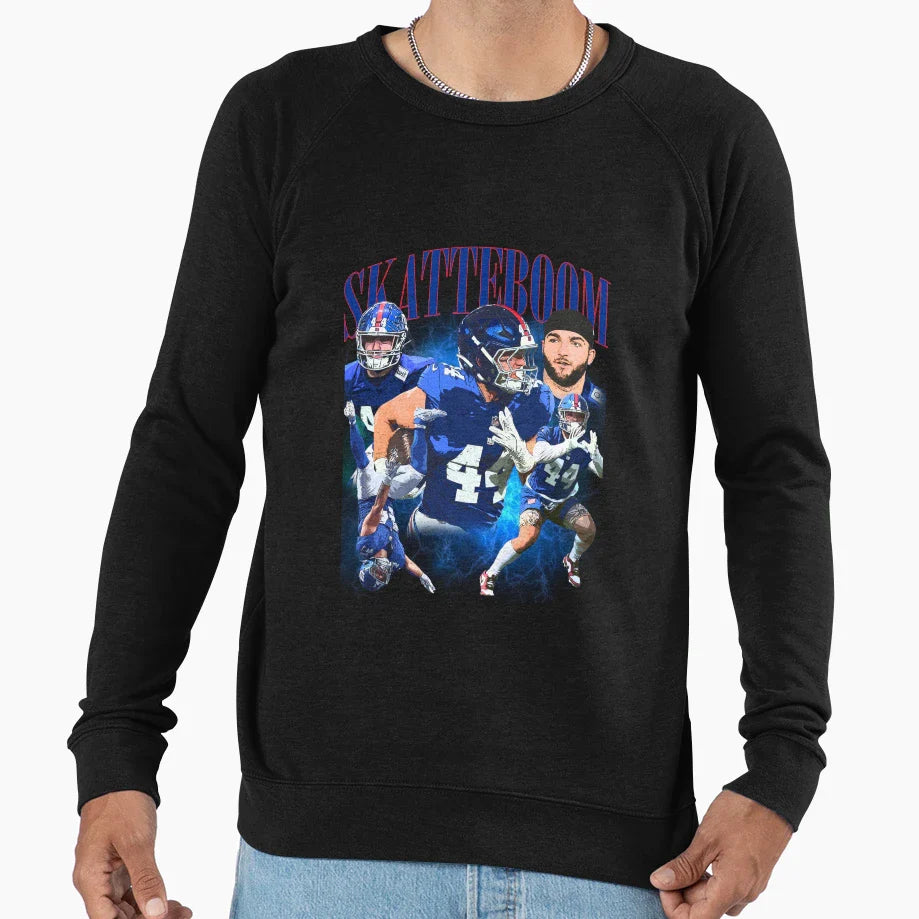 Cam Skattebo Skatteboom Ny Giants Sweatshirt - Novelty Apparel Unisex