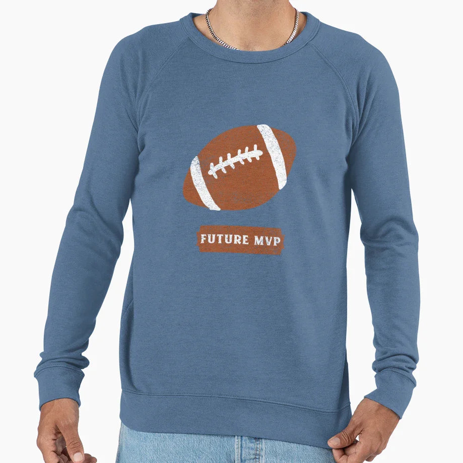 Football Mvp Game Day Sports Sweatshirt - Trendy Graphic Unisex