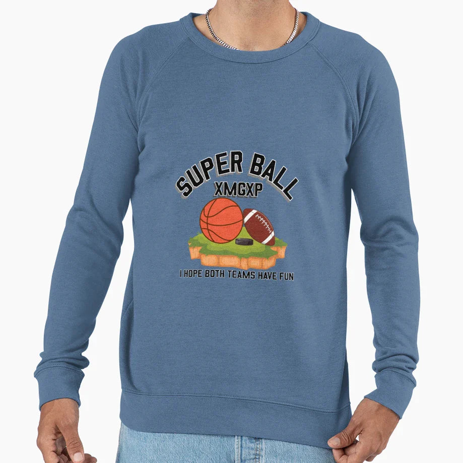 Superbowl Parody Super Ball Sweatshirt - Novelty Apparel for Adults