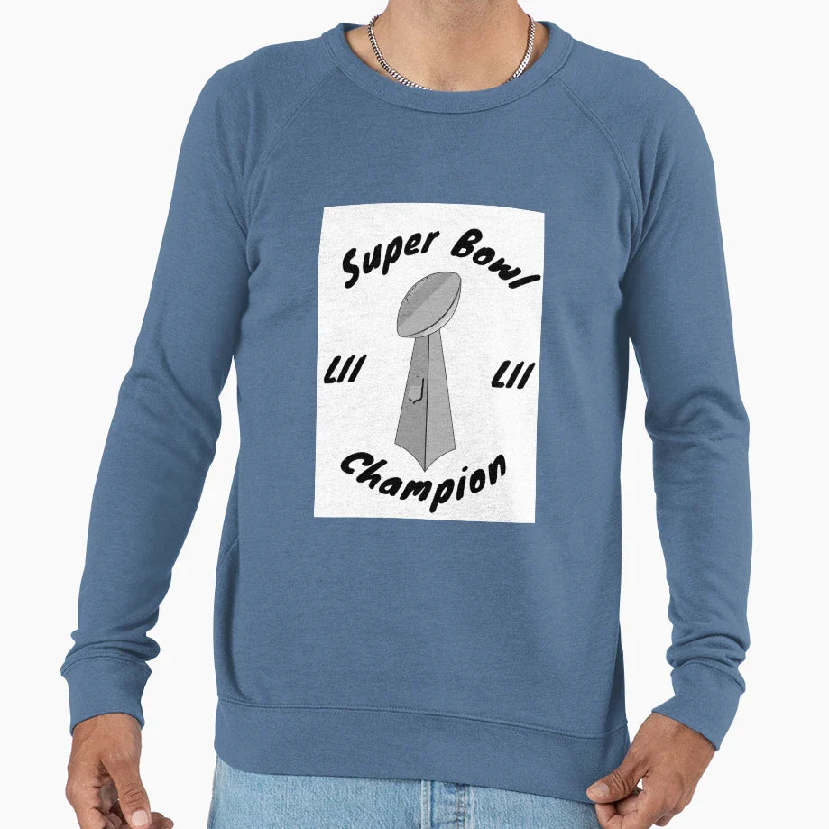 Super Bowl Lii Champion Sweatshirt - Minimalist Print for Adults