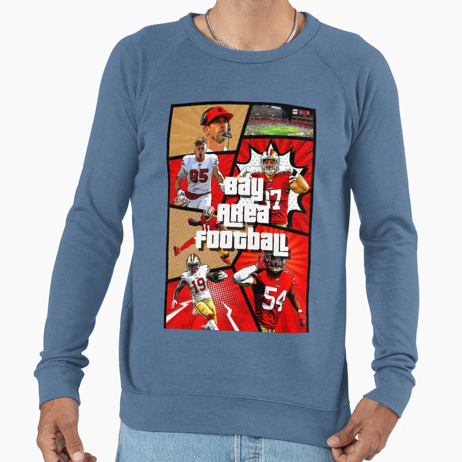 Bay Area Football Sweatshirt - Casual Everyday Wear Men Women