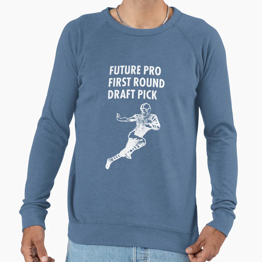 Future Draft Pick Child Sports Prodigy Sweatshirt - Graphic Print Unisex
