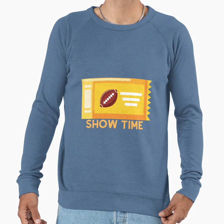 Show Time Sweatshirt - Minimalist Print Men Women