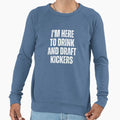 Im Here To Drink And Draft Kickers Sweatshirt - Graphic Print for Adults