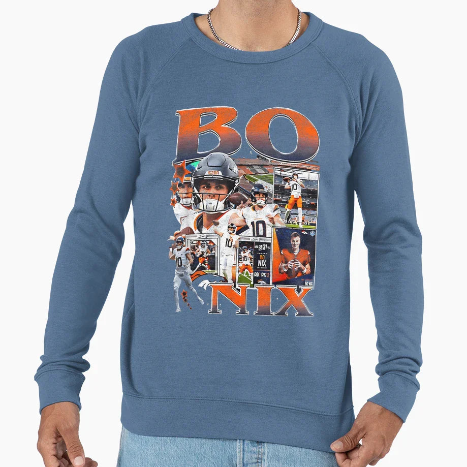 Bo Custom Nix Denver Sweatshirt - Novelty Apparel for Adults