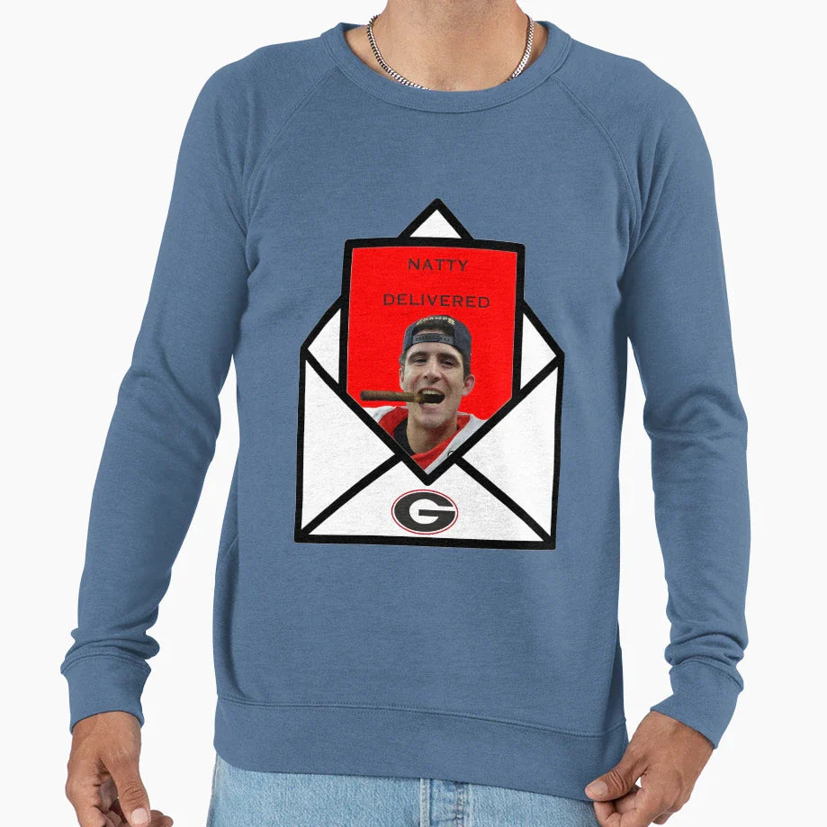 Natty Delivered Sweatshirt - Unique Graphic for Adults