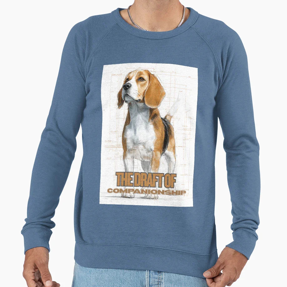 Blueprint Digital Art Sweatshirt - Aesthetic Graphic for Adults