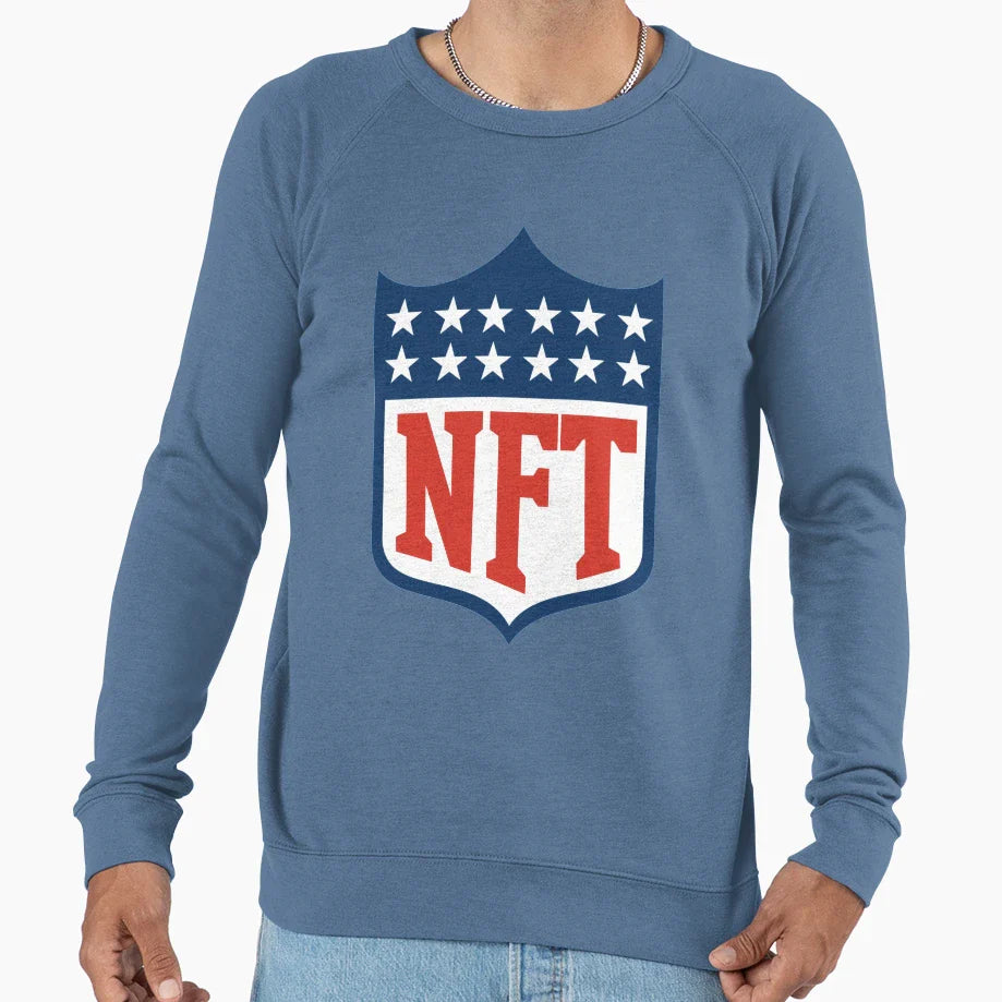 Nft Crypto Art Designed To Like Nfl Sweatshirt - Unique Graphic for Adults